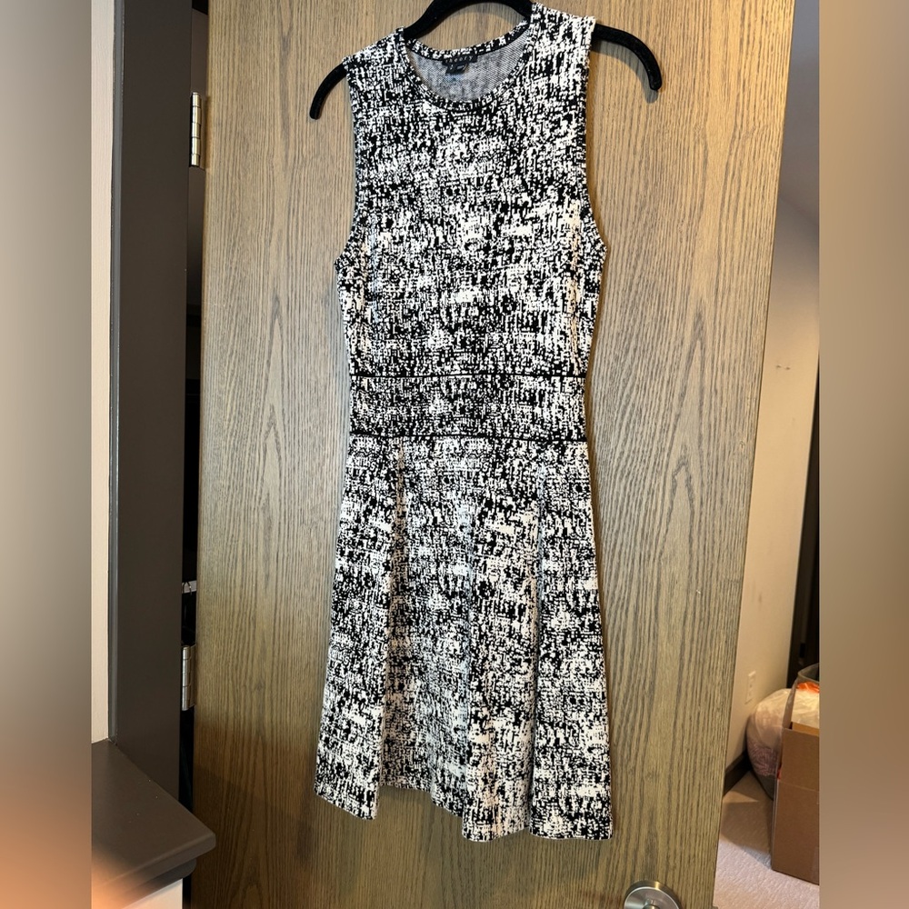Black and white theory dress